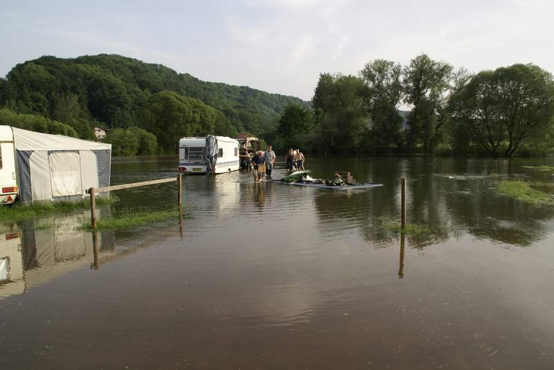 Hochwasser 2008 beim Campingplatz Bild Nr.016